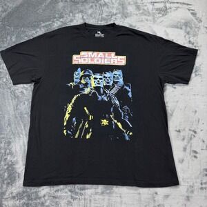 Small Soldiers Movie Graphic T-Shirt Mens XL Black Commando Elite 90s Retro USA